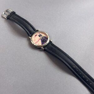 Vintage Batgirl Bat Girl Watch Wristwatch Gift Retro 1997 DC Comics Pink Case